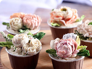 蛋糕作品-含苞待放