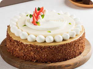 蛋糕作品-豆沙裱花